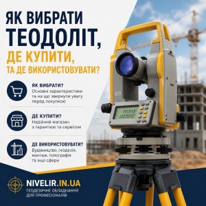 Як вибрати теодоліт, де купити та де використовувати?